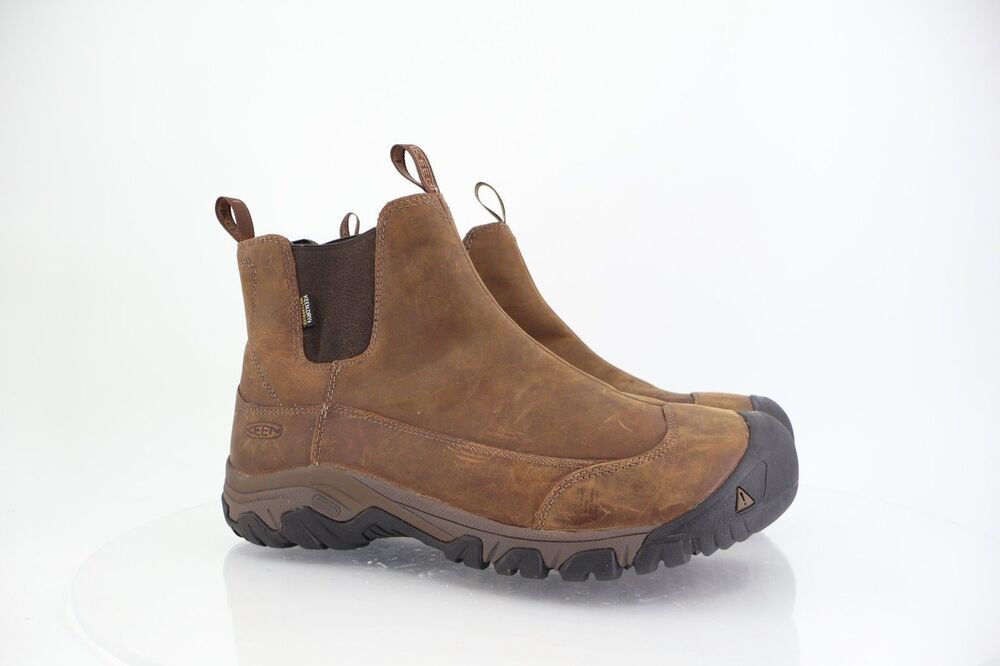 KEEN Men's Anchorage III Waterproof Pull On Insulated Snow Boots Brown Size 13
